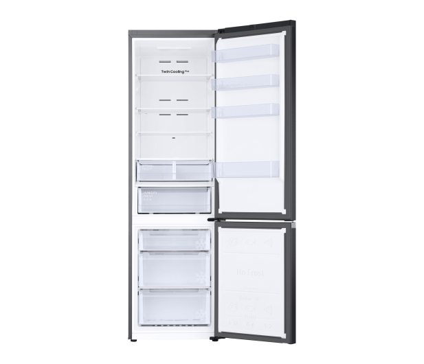 Lodówka Samsung RB38T607BB1 EF No Frost 203cm Grafitowa Stal Twin Cooling Plus 387L - 1529120 - zdjęcie 3